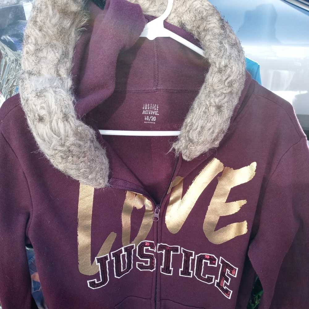 Girls justice hoodie